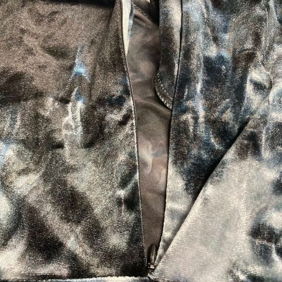 CEST 1946 Blue Tie Dyed Ruffle Dress Size Small - Picture 8 of 8